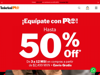 timberlandpro.com.mx screenshot