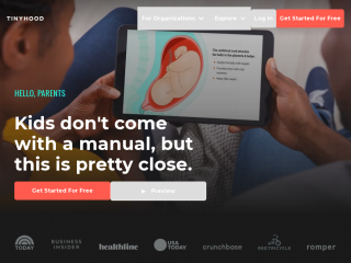 tinyhood.com screenshot
