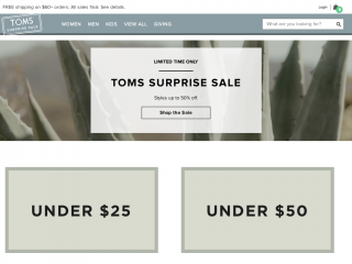 tomssurprisesale.com screenshot