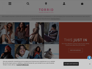 torrid.com screenshot