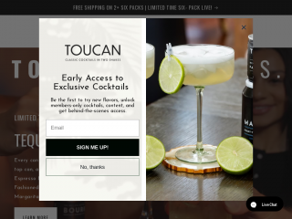 toucancocktails.com screenshot