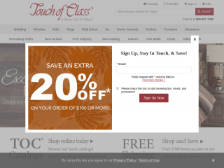 touchofclass.com screenshot