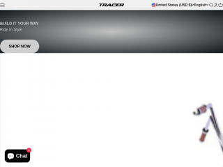 tracerbikes.com screenshot