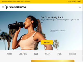 transformationprotein.com screenshot