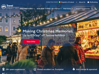 traveldepartment.com screenshot