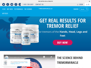 tremormiracle.com screenshot