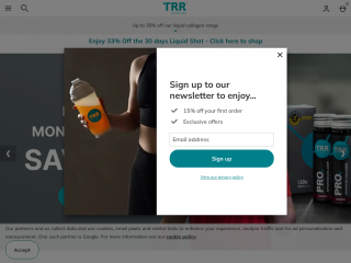 trrnutrition.com screenshot