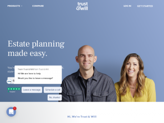 trustandwill.com screenshot