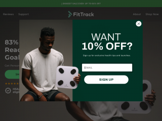 tryfittrack.com screenshot