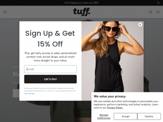 tuffathletics.com screenshot