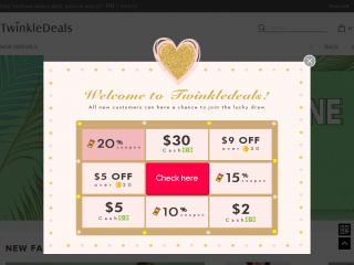 twinkledeals.com screenshot