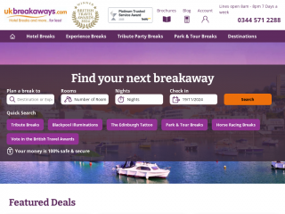 ukbreakaways.com screenshot