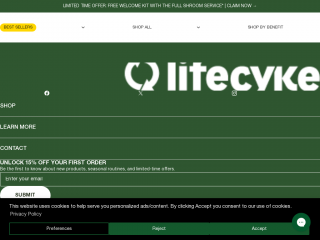 us.lifecykel.com screenshot