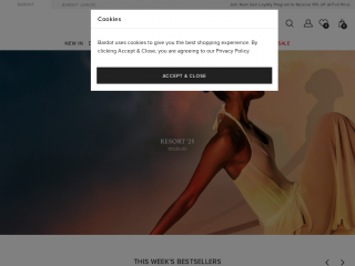 usa.bardot.com screenshot