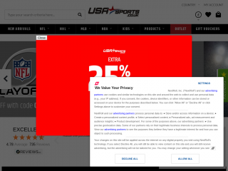 usasports.co.uk screenshot