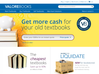 valorebooks.com screenshot
