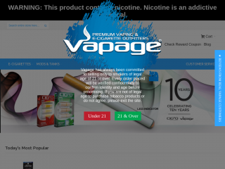 vapage.com screenshot