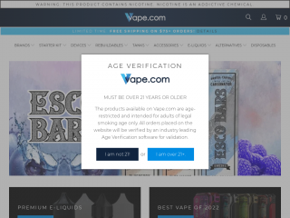 vape.com screenshot