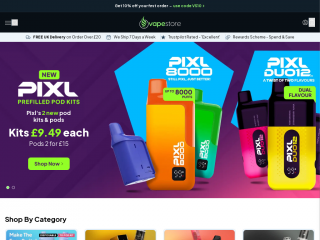 vapestore.co.uk screenshot