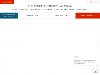 venetian.com screenshot