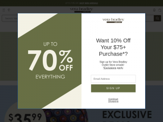 verabradleyoutlet.com screenshot