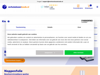 verhuisdozenloods.nl screenshot