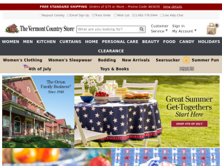 vermontcountrystore.com screenshot