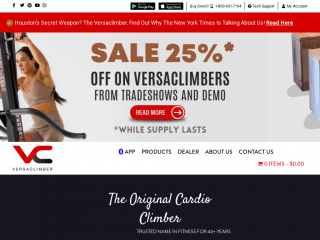 versaclimber.com screenshot