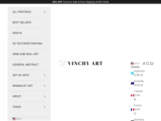 vinchyart.com screenshot