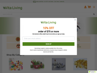 vitaliving.com screenshot