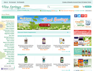 vitasprings.com screenshot