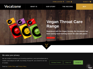 vocalzone.com screenshot