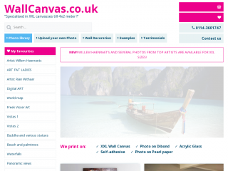 wallcanvas.co.uk screenshot