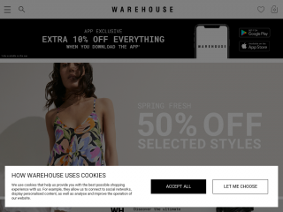 warehousefashion.com screenshot