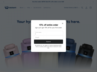 waterh.com screenshot