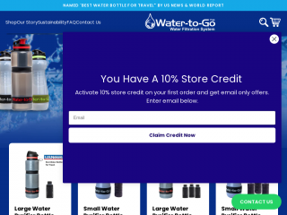 watertogousa.com screenshot