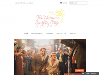 weddingsparklerstore.com screenshot