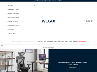 welaxchair.com screenshot