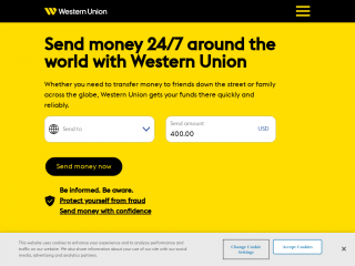 westernunion.com screenshot