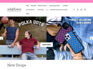 wildflowercases.com screenshot