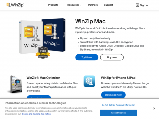 winzip.com screenshot