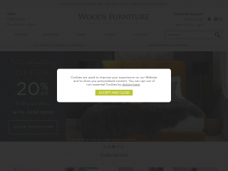 woods-furniture.co.uk screenshot