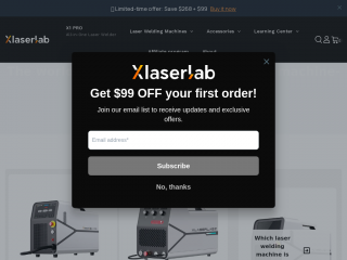 xlaserlab.com screenshot