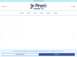 yomamasfoods.com screenshot