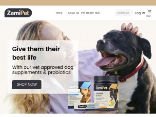zamipet.com.au screenshot