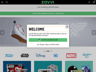 zavvi.com screenshot
