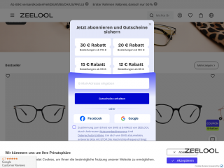 zeelool-de.com screenshot