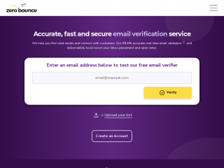 zerobounce.net screenshot