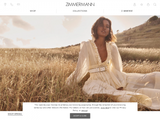 zimmermannwear.com screenshot