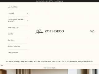 zoesdeco.com screenshot